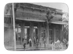 Eppinger's Store. Photo circa 1895 - Eppinger's was purchased by their manager O.C. Schulze in 1899. Often referred to as the largest General Merchandise store in the area. Eppingers store is where Cinnamon's Jewelers is now located.